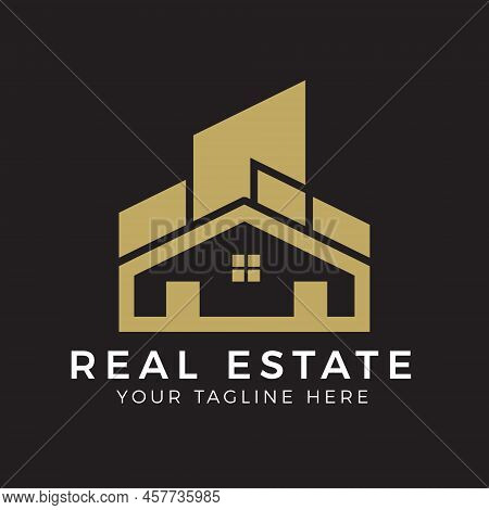 Real Estate Logo Design. Creative Abstract Real Estate Icon Logo Design Template