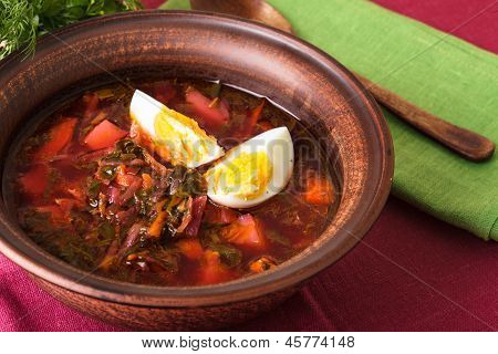 녹색 Borshch