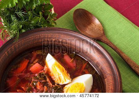 녹색 Borshch