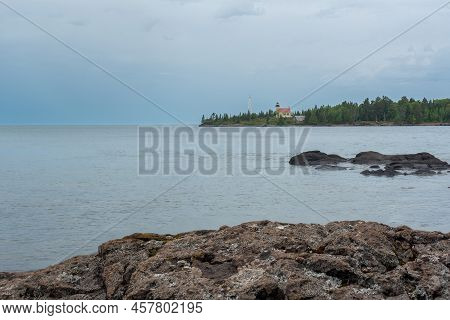 Copper Harbor Lighthouse Viewed From Across The Water