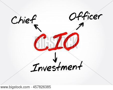 Cio - Chief Investment Officer Acronym, Business Concept Background
