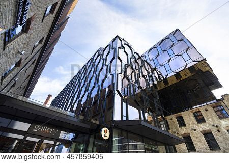 Tallinn, Estonia. July 2022.  View Of The Modern And Old Buildings In The Rotermann City Quarter In 