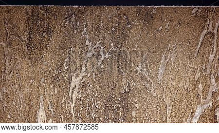 Close-up Broun Wallpaper With Rough Surface. Shop Of Various Wallpapers For House.
