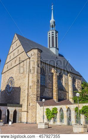 Historic Probsteikirche Church In The Center Of Dortmund, Germany