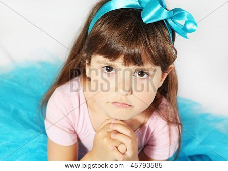 Retrato de menina lesada