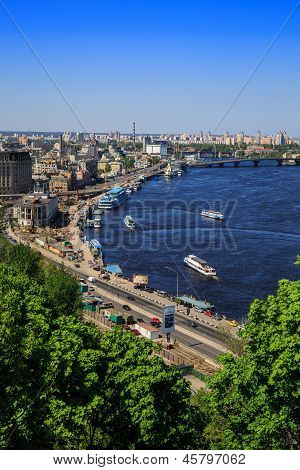 Panorama Of Kiev, Ukraine.