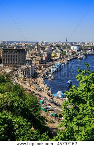 Panorama Of Kiev, Ukraine.