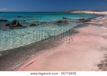 Pink Sand In Elafonisi Beach