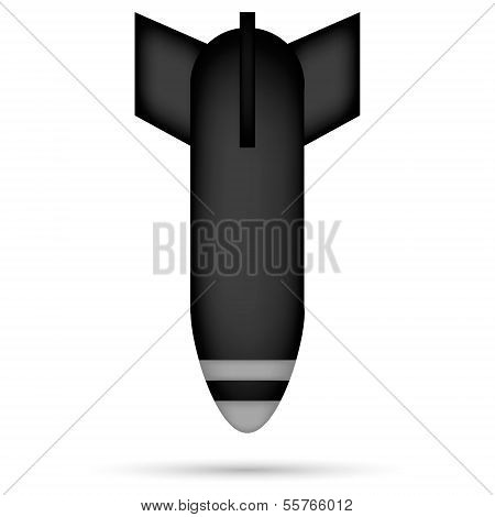 Bomb On White