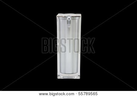 no icon cosmetic bottle isolated background with path