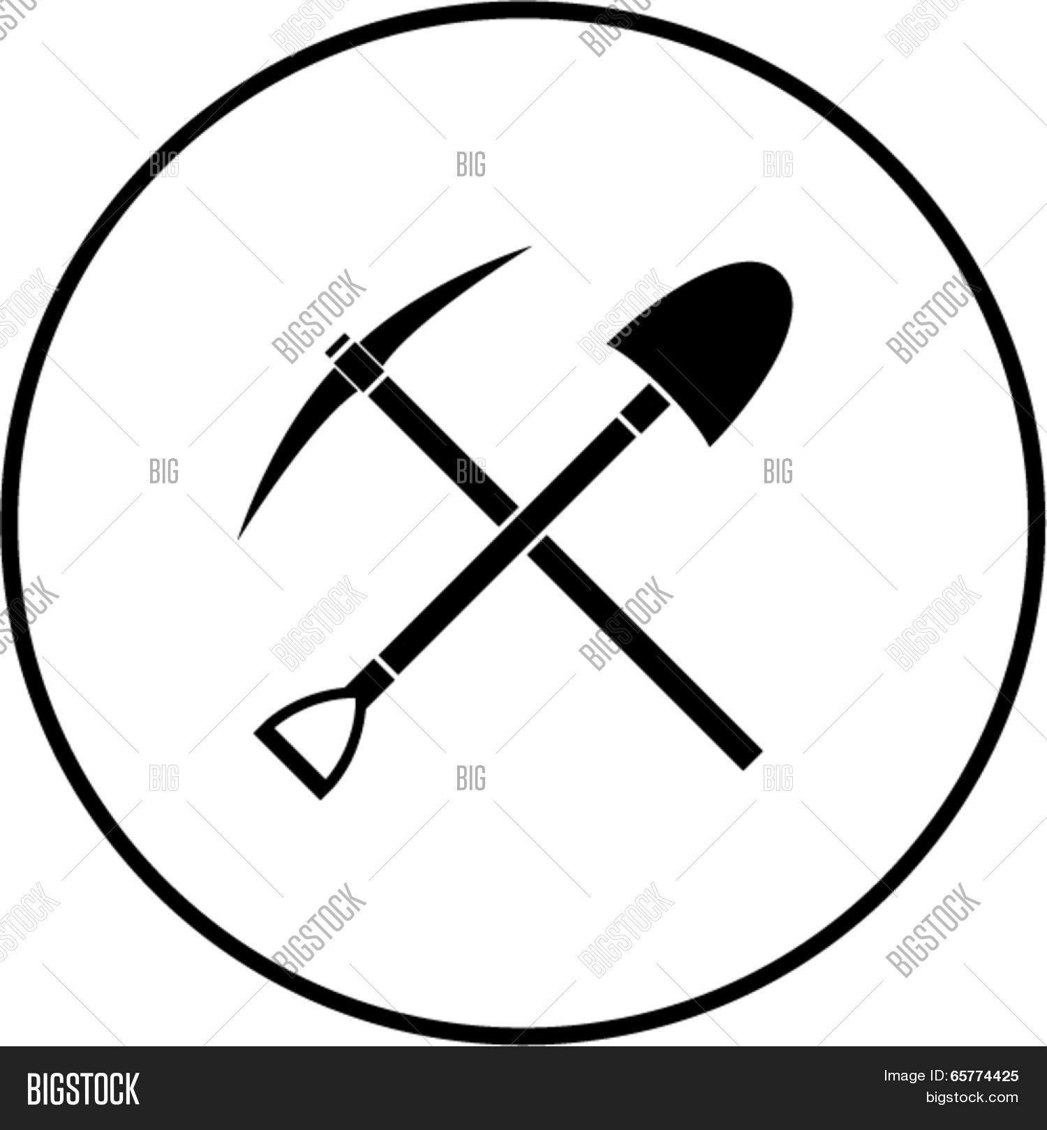 Pick Shovel Crossed Vector & Photo (Free Trial) Bigstock