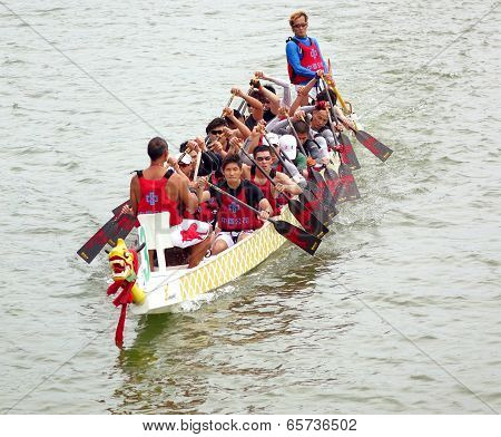 The 2014 Dragon Boat Festival In Kaohsiung, Taiwan