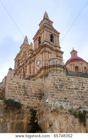 View of Parish Church - Mellieha, Malta