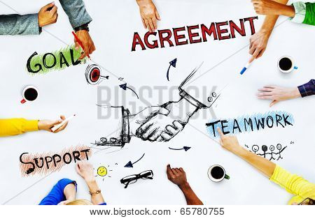 Group of Business People Planning Strategy