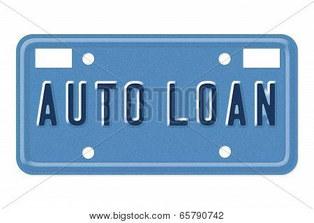 Auto Loan Vanity Plate