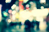 Bokeh street light Vintage background