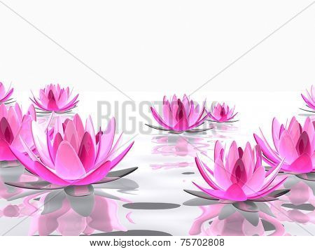3d abstract lotus