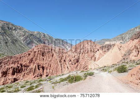 Los Colorados In Purmamarca, Jujuy, Argentina.