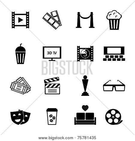 Black and White Movie Icon Designs