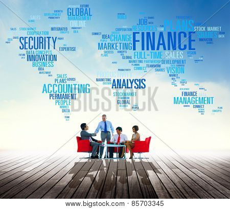 Finanace Security Global Analysis Management Accounting Concept