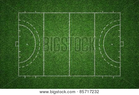 Grass Field Hockey Pitch