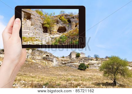 Tourist Photographs Of Town Chufut-kale, Crimea