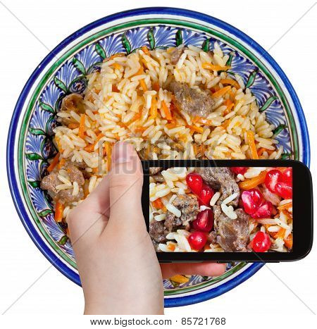 Tourist Photographs Of Asian Plov