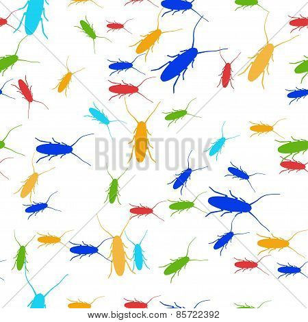 Cockroach Seamless Pattern