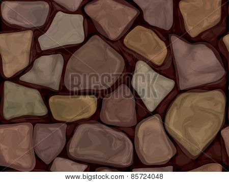 Vector stone seamless texture.