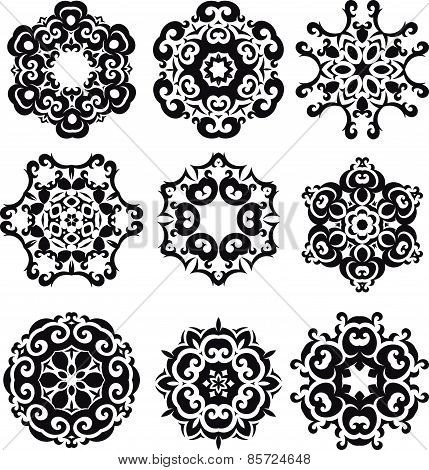 Calligraphic decorative elements