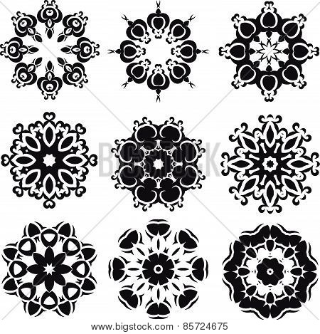 Calligraphic decorative elements