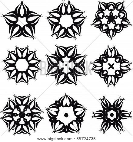 Calligraphic decorative elements