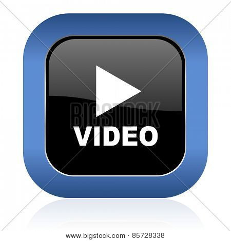 video square glossy icon  