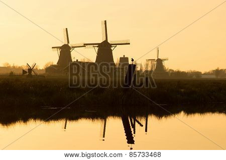 Windmill Sunset