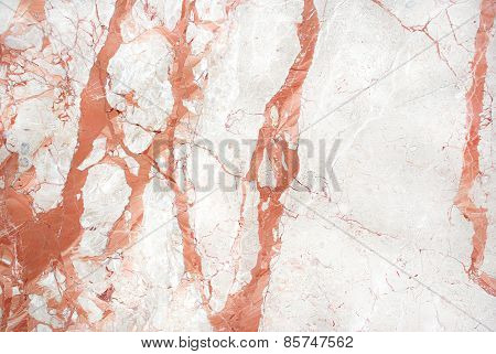 Red white marble