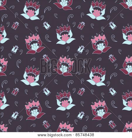 Seamless ethnic Floral Pattern