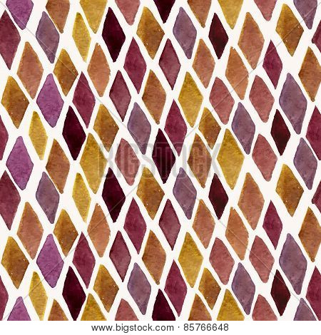 Vector Seamless Hand Drawn Checked Pattern