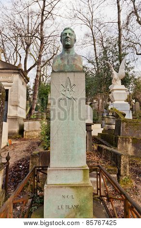 Grave Of Cesar Nicolas Louis Leblanc In Paris