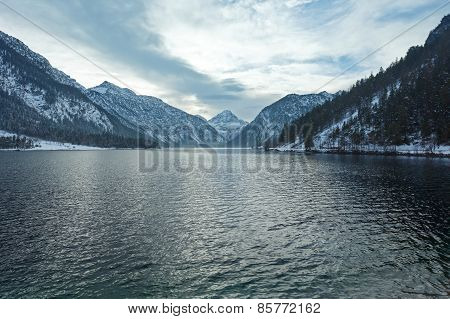 Plansee Lake (austria) Winter View.