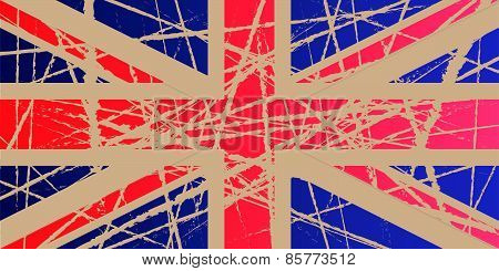 Weathered Flag of UK