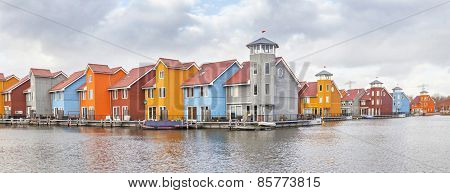 Panorama Of Reitdiephaven, Groningen