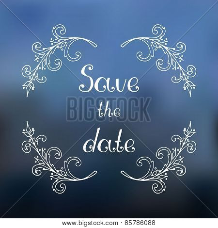 Save the date wedding card