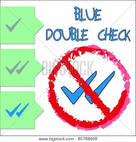 Blue Double Check