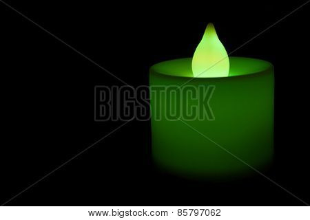 Green Electric Candle.