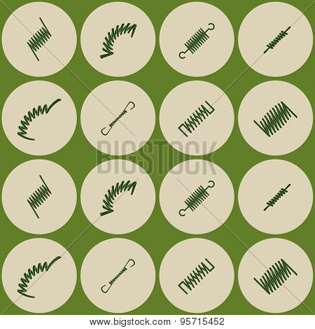 Seamless background with Springs