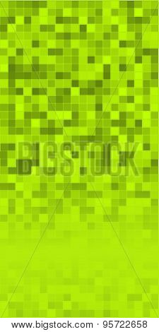 Page Booklet Pixels Mosaic Squares Green Background