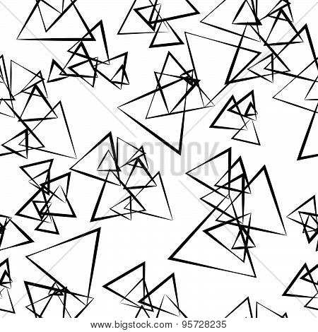 Abstract geometric pattern with triangles, best suited for textile and paper prints