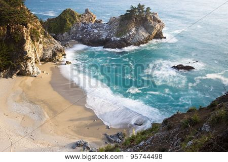 Coastal Waterfall, California