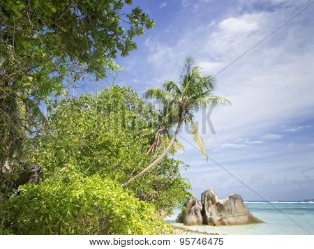 La Digue Island  Beach