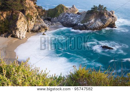 Coastal Waterfall, California